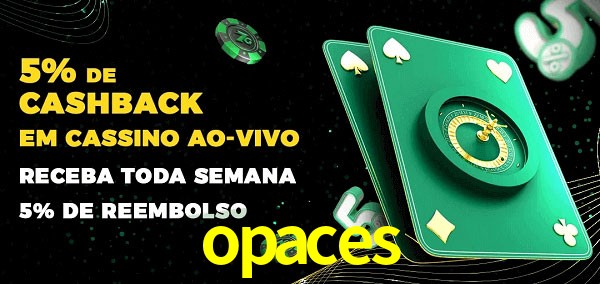 Promoções do cassino ao Vivo opaces